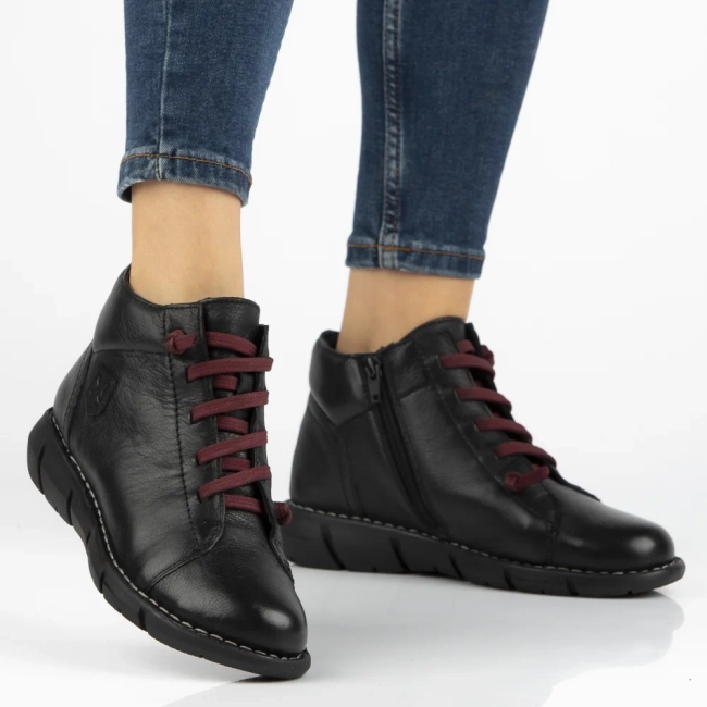 Leather ankle boots Maciejka P7240-01/00-1 black