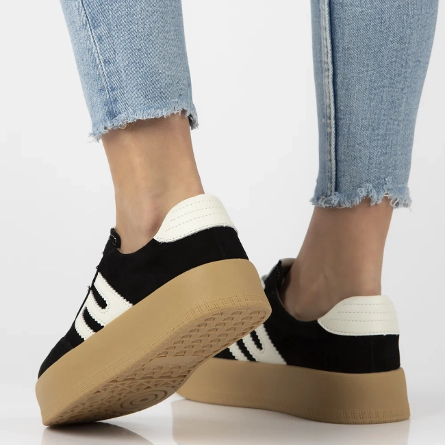 Skórzane sneakersy Filippo DP6994/25 BK czarne