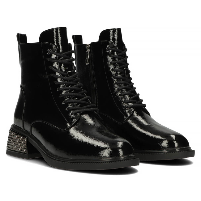 Leather boots Filippo DBT4110/22 BK black