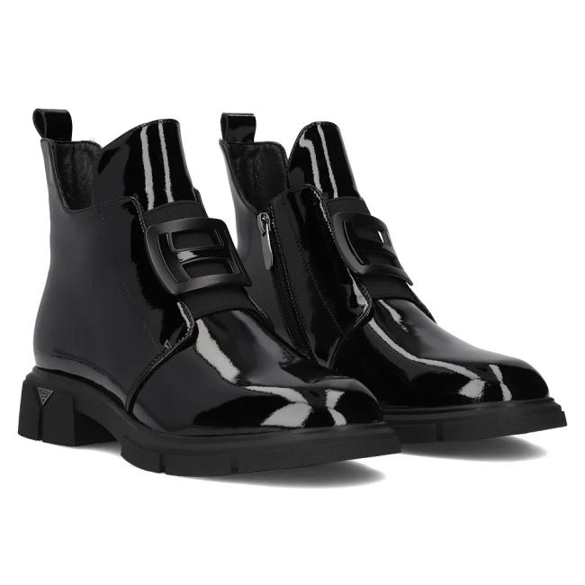 Leather ankle boots Filippo DBT6571/24 BK black