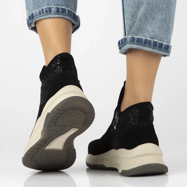 Leather ankle boots Filippo DBT6446/24 BK black