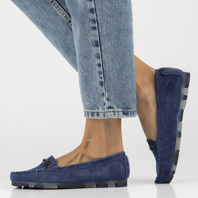 Leather loafers Filippo DP1202/23 BL blue