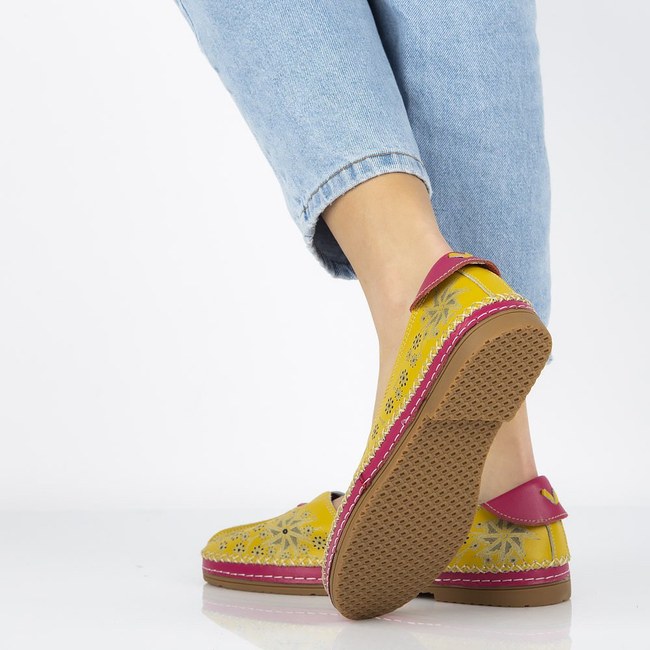 Leather shoes Filippo DP1224/20 YL Yellow