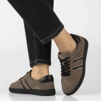 Skórzane sneakersy Filippo DP7984/26 BR brązowe