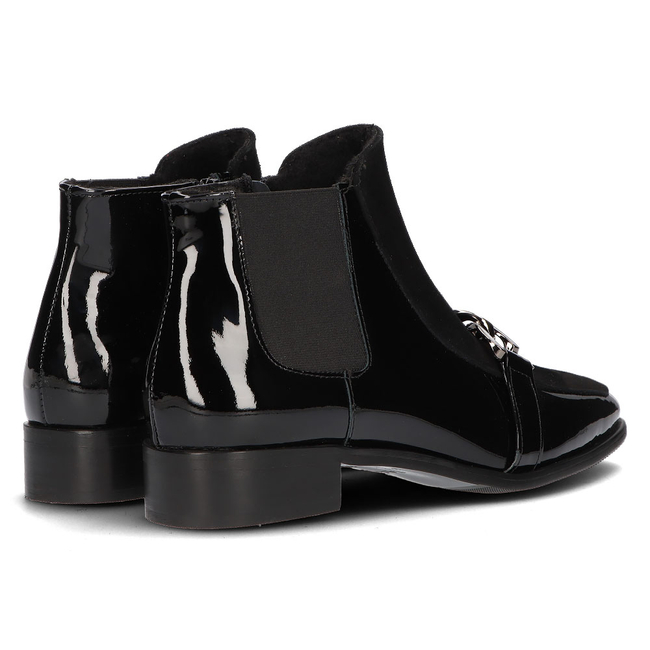 Leather ankle boots Sagan 4651 black