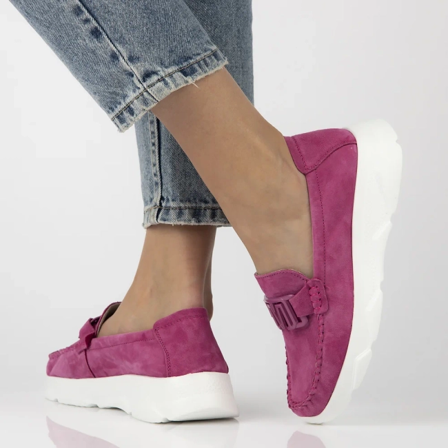 Leather shoes Filippo DP6763/25 FH pink