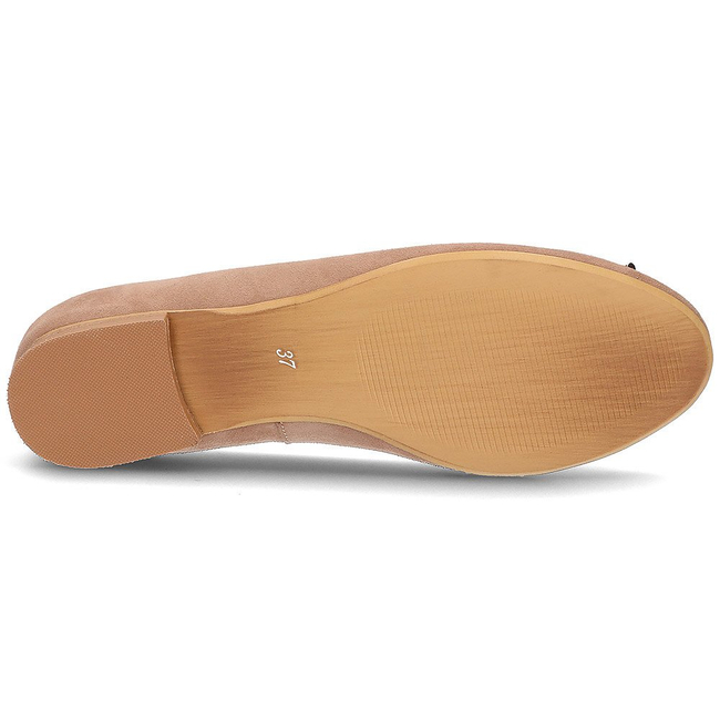 Skórzane baleriny Alexio Giorgio 047 beżowe