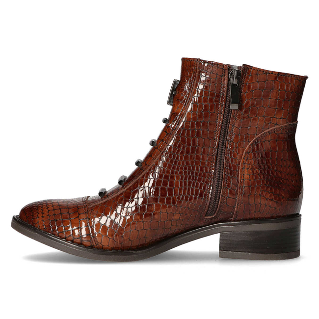 Ankle boots Filippo 457s brown crocodile