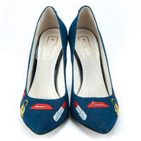 Pumps FILIPPO 2160 Jeans Embroidery