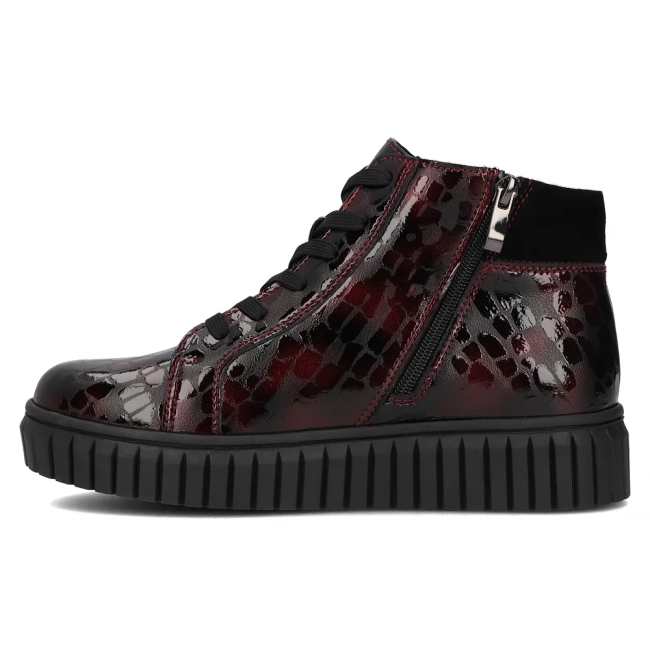 Leather ankle boots DBT6368/24 BG maroon