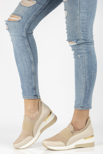 Leather sneakers Filippo 089 beige