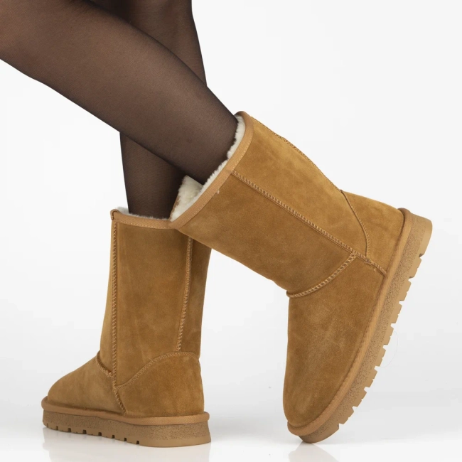 Leather snow boots Filippo DBT7333/25 CA brown