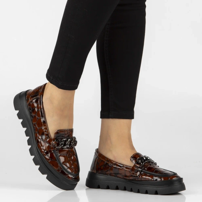 Leather shoes Filippo DP8004/26 BR brown