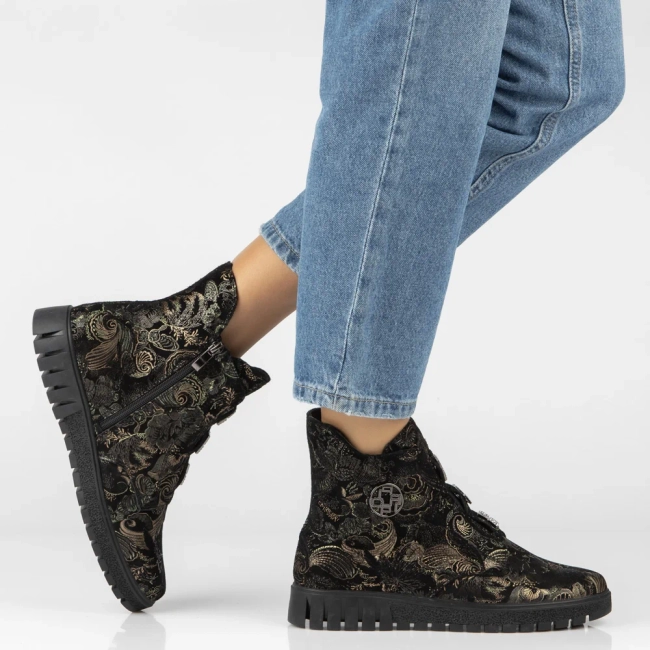 Leather ankle boots Filippo DBT6360/26 MLT black