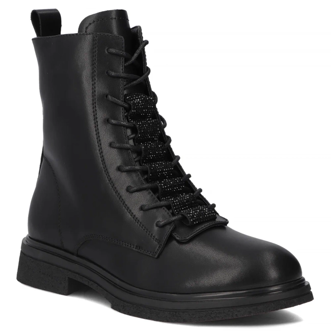 Leather ankle boots Filippo DBT7250/25 BK black