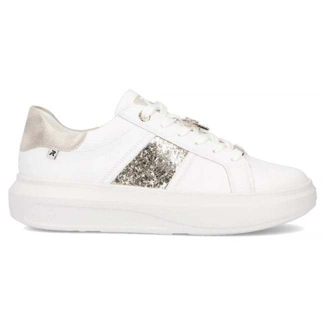 Leather sneakers Rieker W1202-82 white