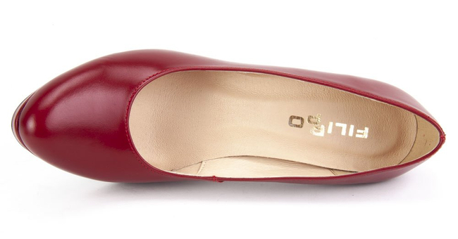 Czółenka Filippo 747 Czerwone