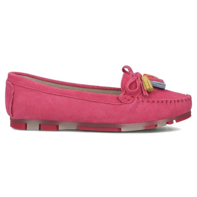 Leather loafers Filippo DP6136/25 FH fuchsia
