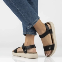 Leather sandals Filippo DS7926/26 BK black