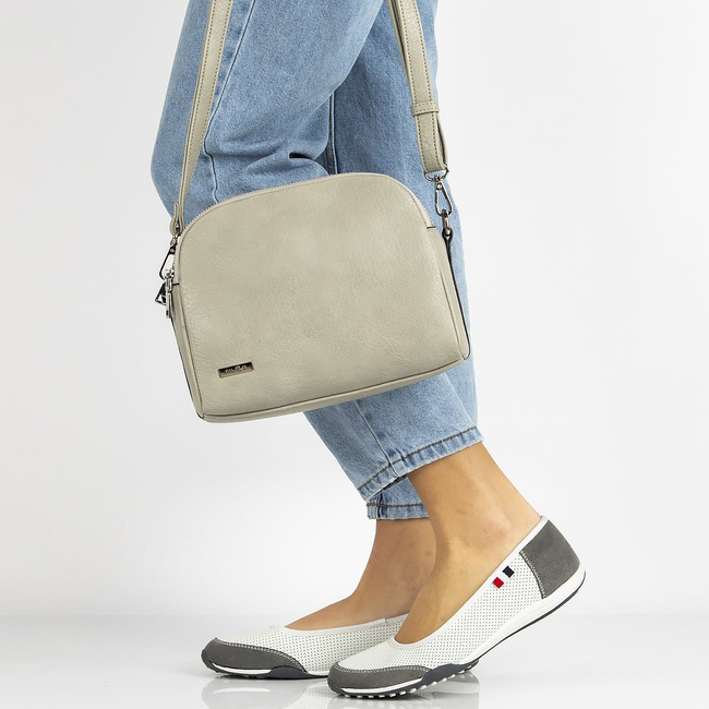 Leather shoes Filippo DP142/21 WH GR white-gray