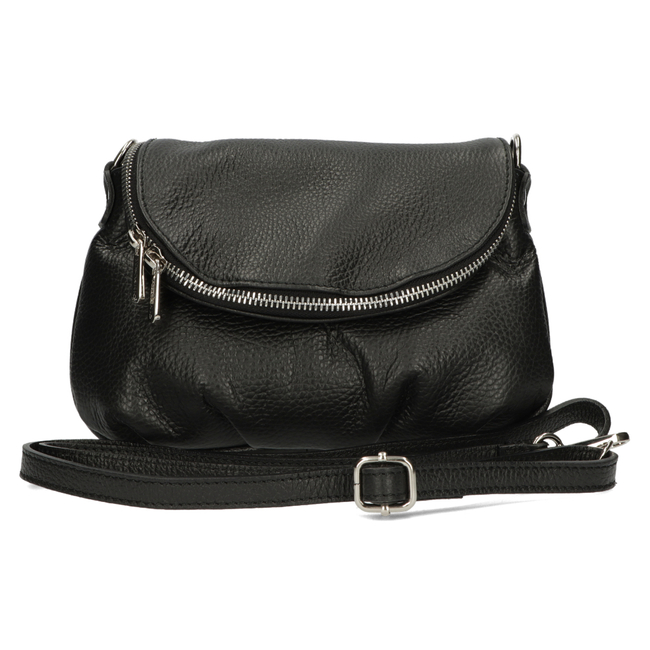 Torebka Toscanio Listonoszka Skórzana C263 czarna