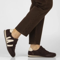 Skórzane sneakersy Filippo DP7963/26 D BR brązowe