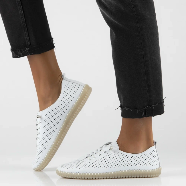 Leather shoes Filippo DP6140/25 WH white