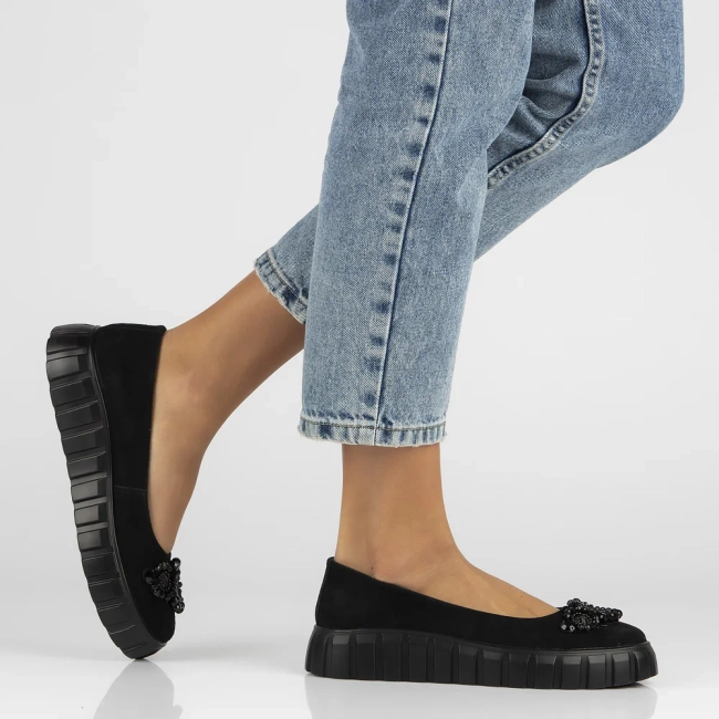 Leather shoes Filippo DP6194/24 BK black