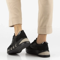 Leather sneakers Filippo DP7176/25 BK black