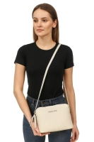 Leather handbag Toscanio F197 cream