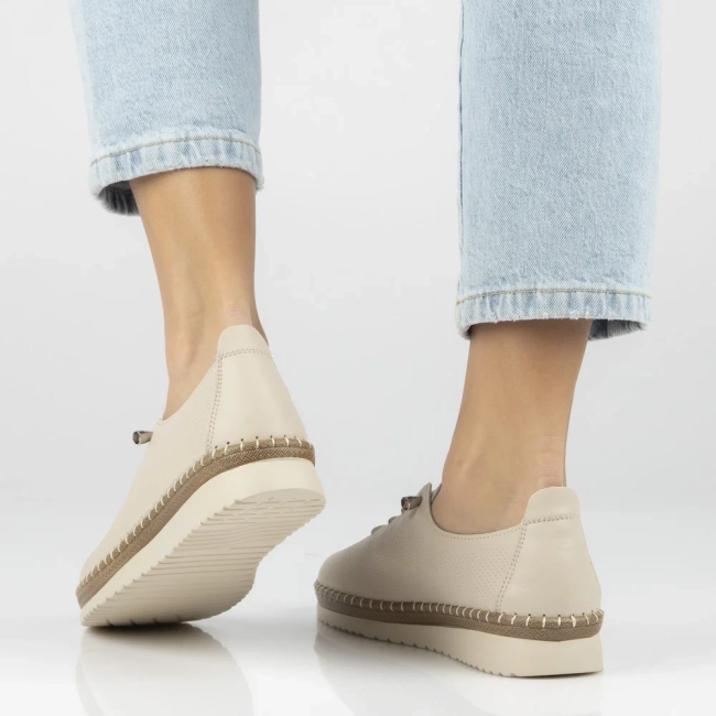 Leather shoes Filippo DP7542/26 BE beige