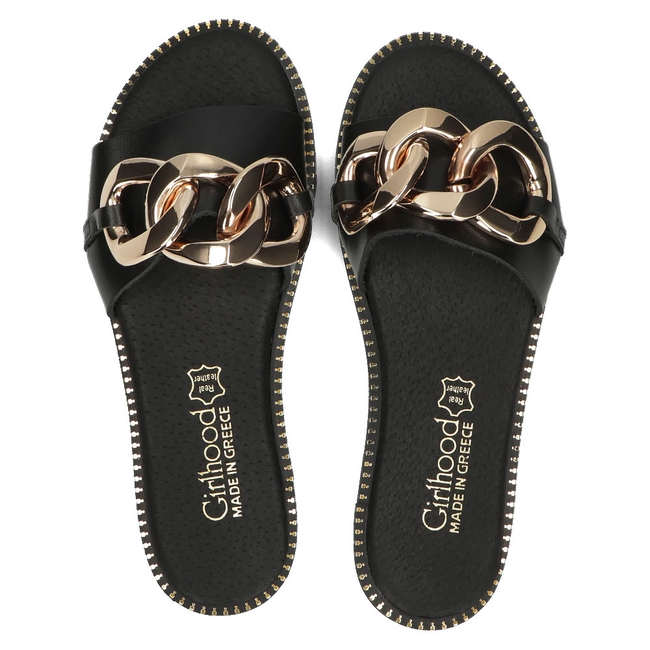 Leather Slippers Filippo LH-180 black