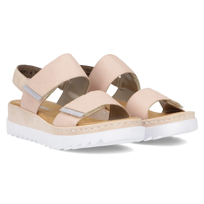 Leather sandals Rieker V4475-31 ROSA
