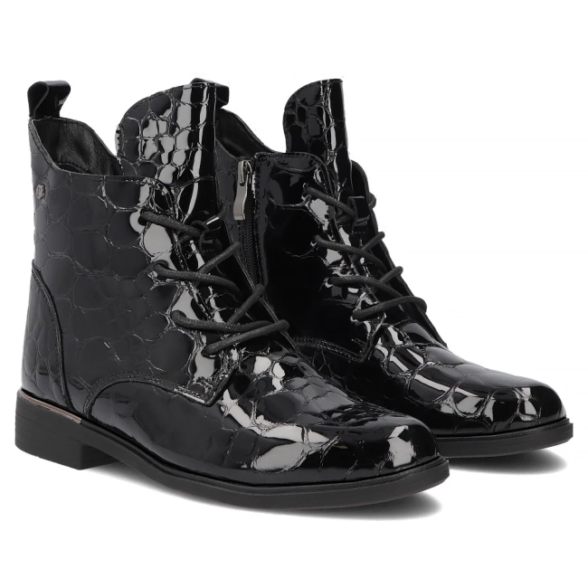Leather ankle boots Filippo DBT8283/26 BK black