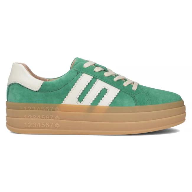 Leather sneakers Filippo DP6744/25 GE green