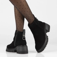 Leather ankle boots Artiker 53C0553 black 