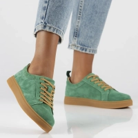 Leather sneakersy Filippo DP6129/25 GE green