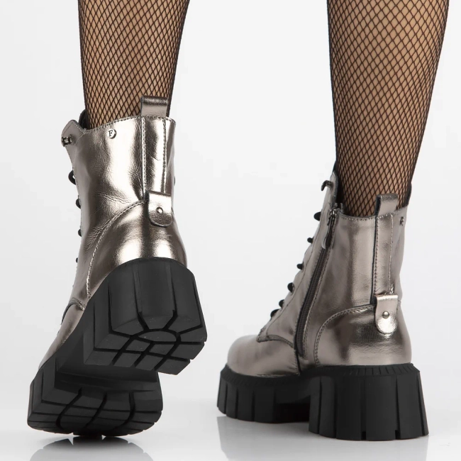 Leather boots Filippo DBT6438/24 GN gun metal