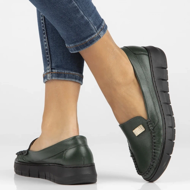 Leather loafers Filippo 10167 green