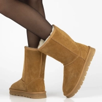 Leather snow boots Filippo DBT7333/25 CA brown