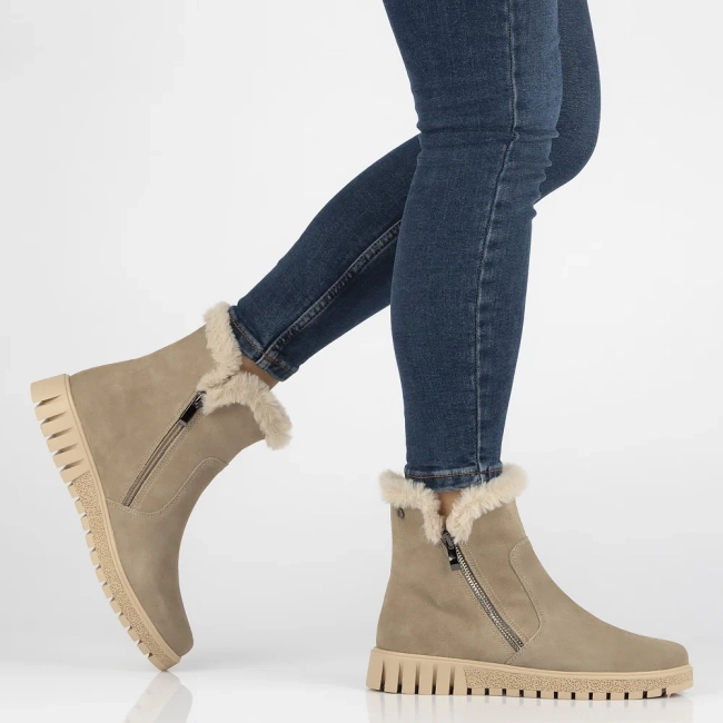 Leather ankle boots DBT6362/24 BE beige