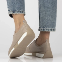 Leather sneakers Filippo DP6740/25 BE beige