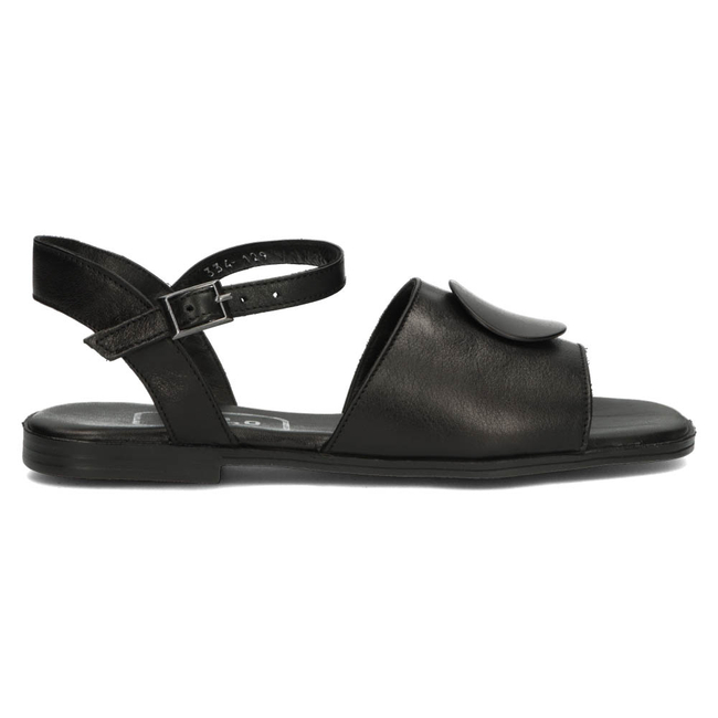 Leather sandals Filippo DS3900/22 BK black