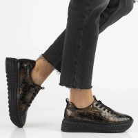 Skórzane sneakersy Filippo DP7284/25 BR brązowe