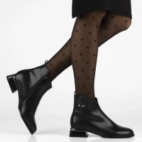 Leather ankle boots Filippo DBT7382/25 BK black