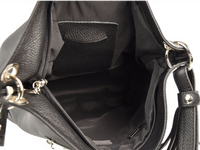 Torebka Toscanio Hobo Skórzana 1109 czarna