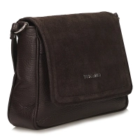 Leather handbag Toscanio F256 brown