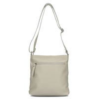 Handbag Toscanio Leather Messenger Bag 1628 light grey