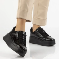 Leather sneakers Filippo DP7412/25 BK CR black