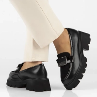 Leather shoes Filippo DP6274/24 BK black